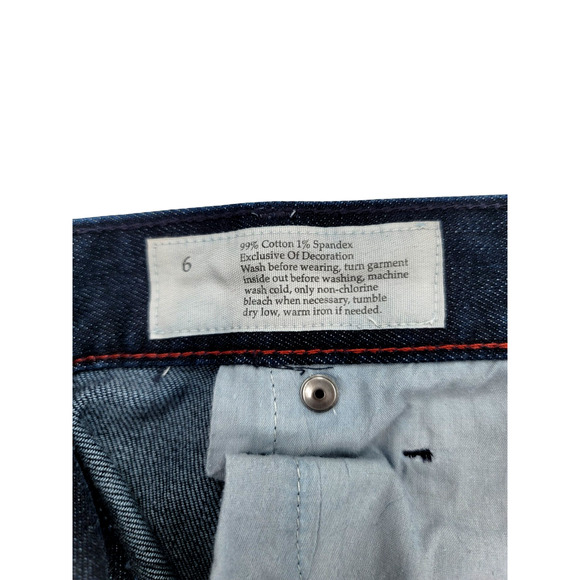 LOFT Modern Bootcut Jeans Size 6 Stretch Mid Rise Dark Wash Denim - Picture 4 of 4